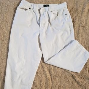 Womens white capri pants